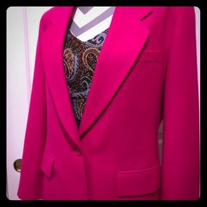 Hot pink wool sports coat